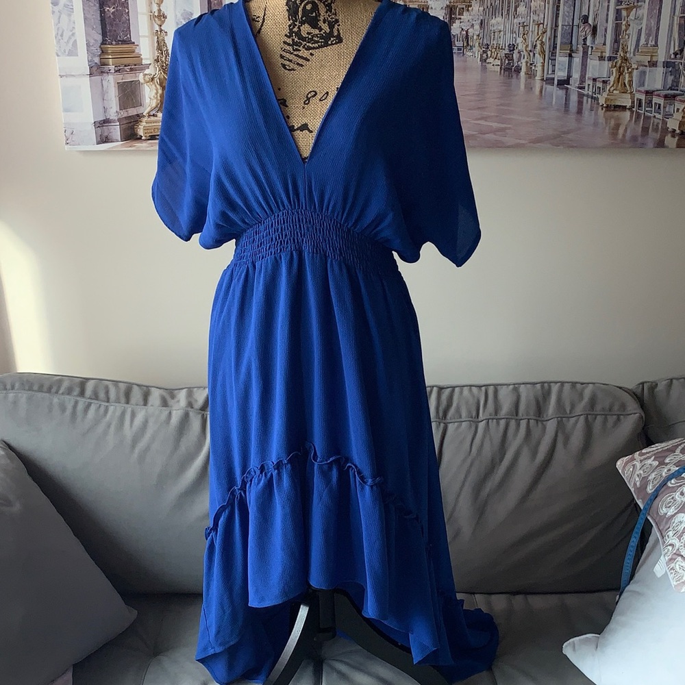 Lulu's Royal Blue High-Low Dress